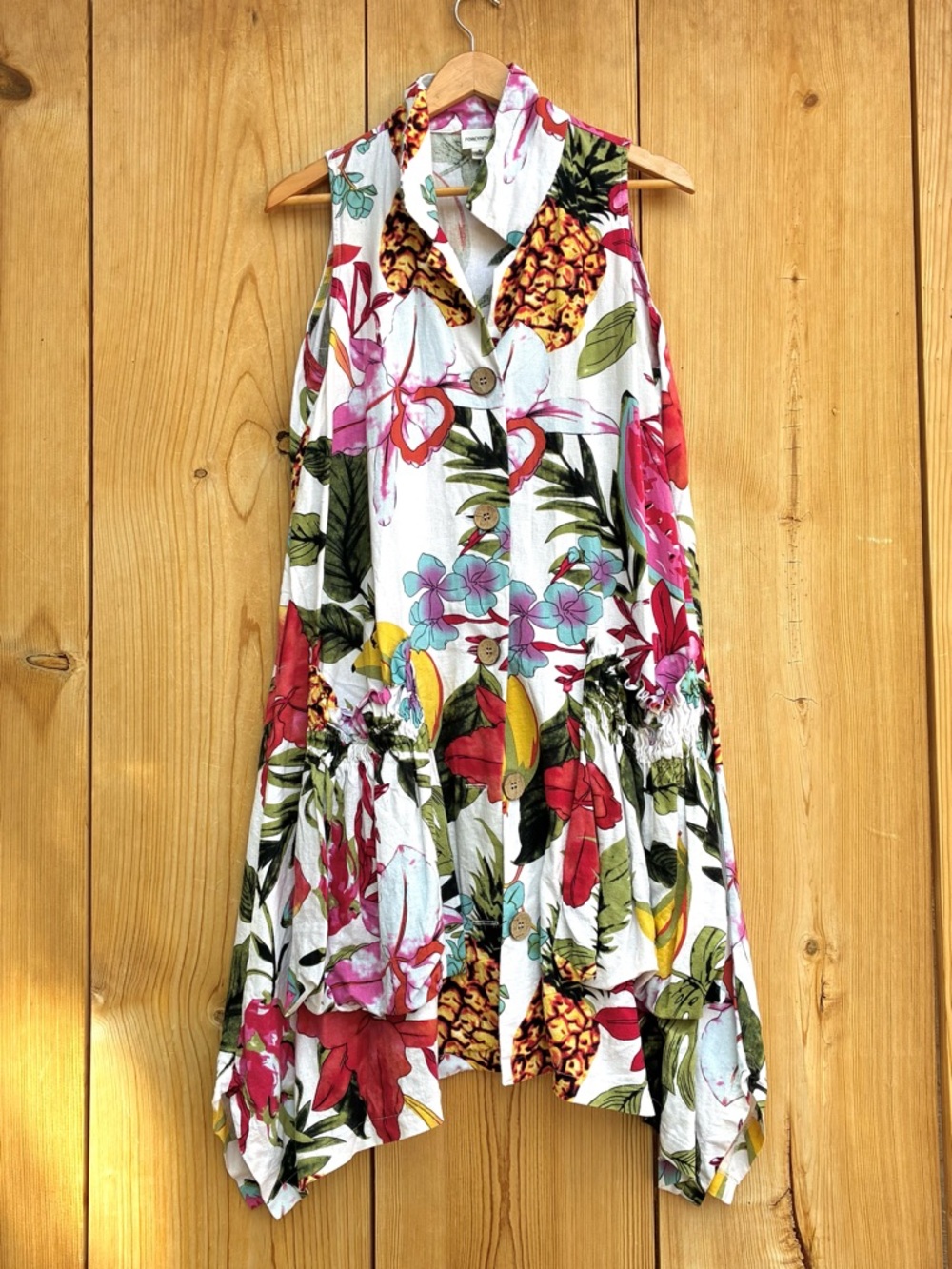 For Cynthia Floral Bright Sleeveless Dress Sz Medium